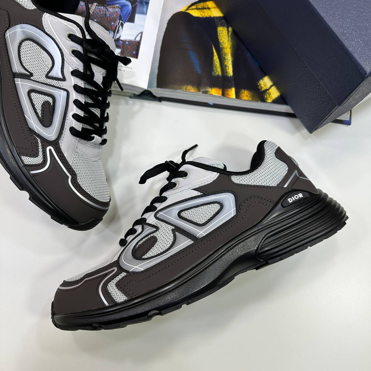 Dior B30 'Reflective Grey Anthracite' Men's Trainers Reps Sale UK Best Quality AAA Replica