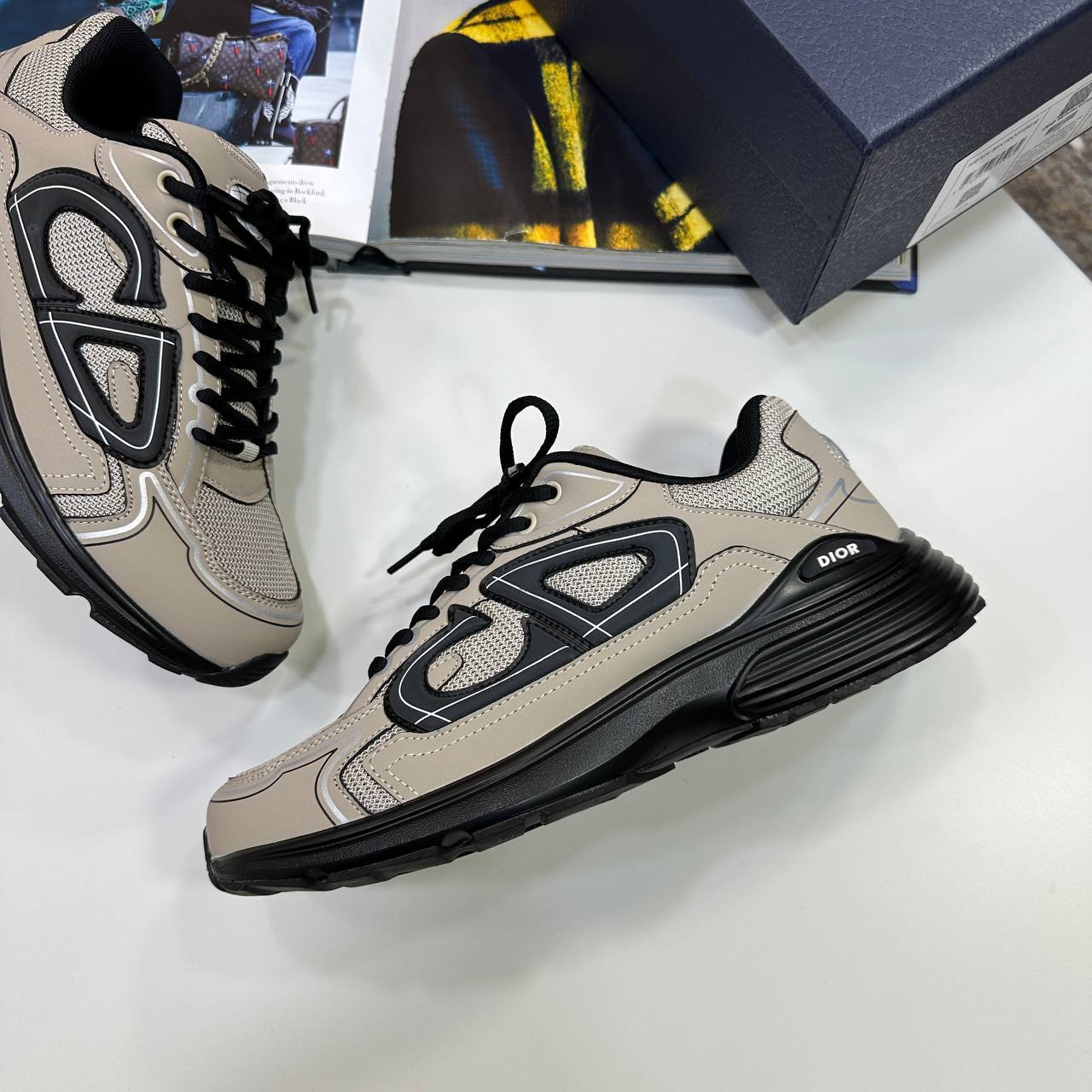 Dior B30 'Beige Technical Mesh' Men's Trainers Reps Sale UK Best Quality AAA Replica
