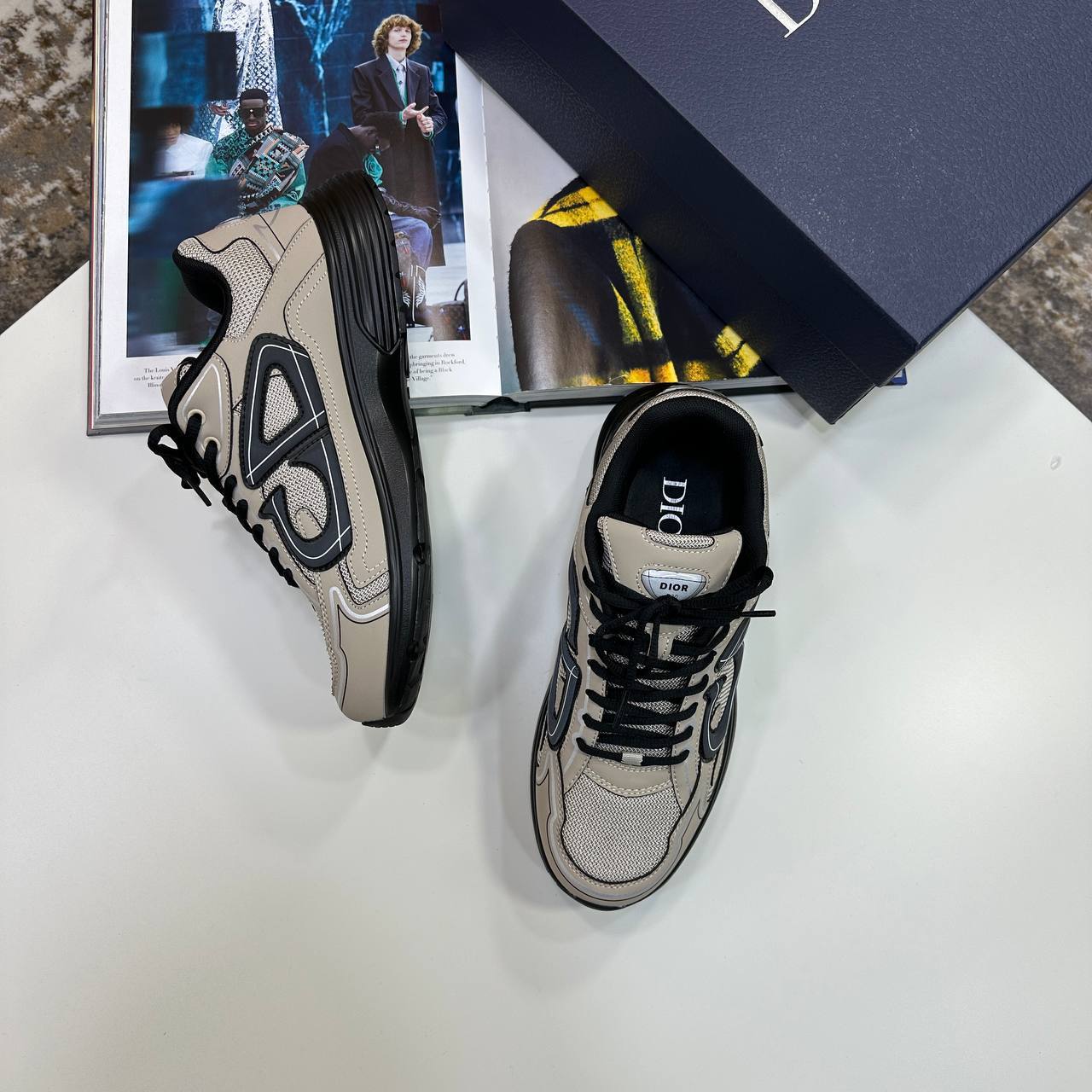 Dior B30 'Beige Technical Mesh' Men's Trainers Reps Sale UK Best Quality AAA Replica