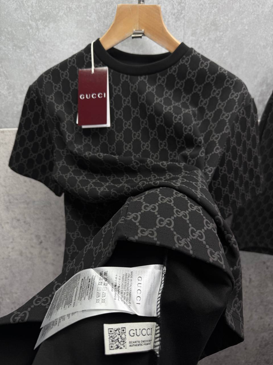 Gucci GG Monogram Logo Men's T-Shirts & Shorts Set in 2 Colors Reps UK Best Quality Sale AAA Replica