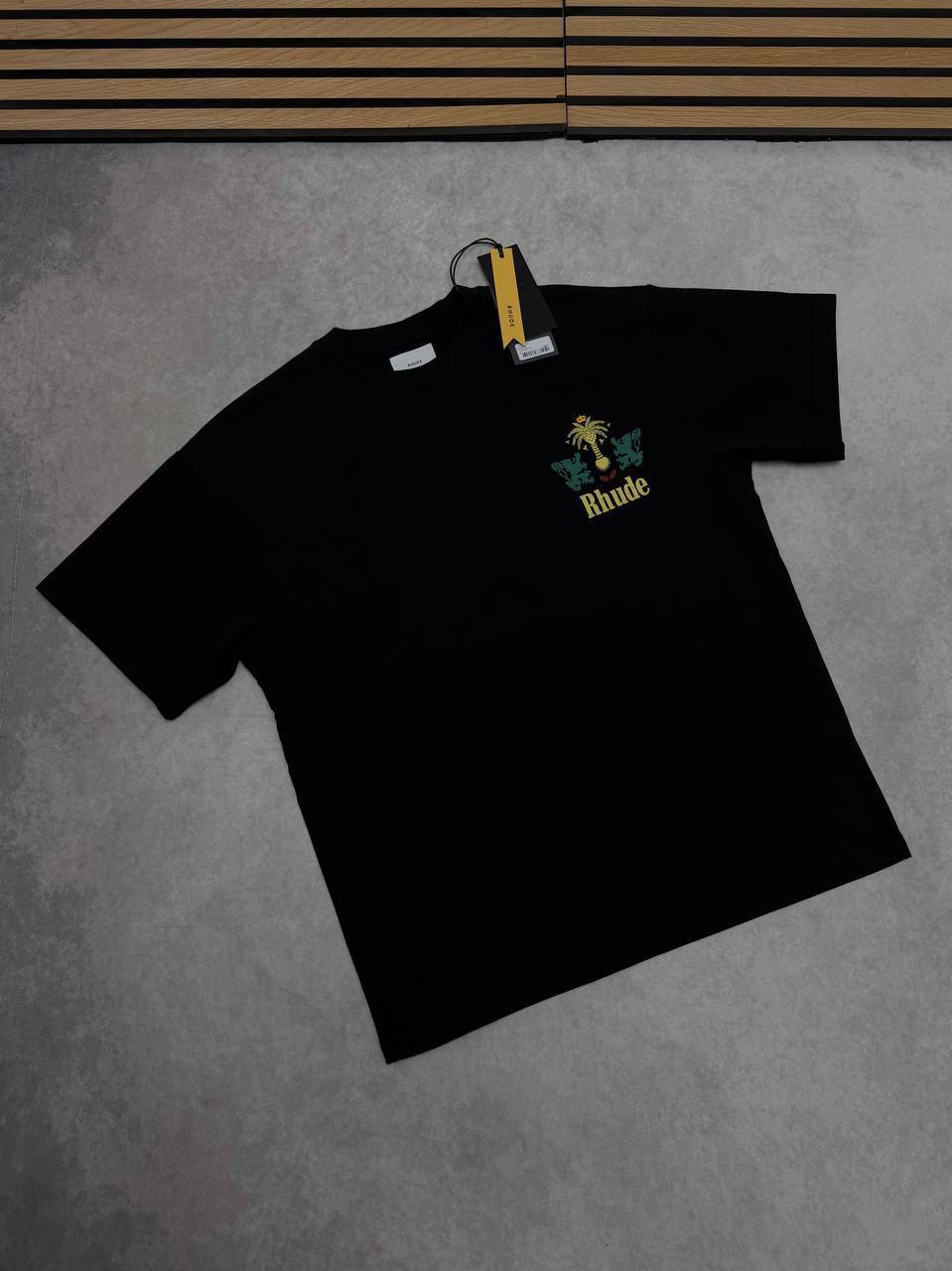Rhude Tobacco Logo Print T-Shirts Men's Women's in 2 Colors Reps Sale UK Best Quality AAA Replica