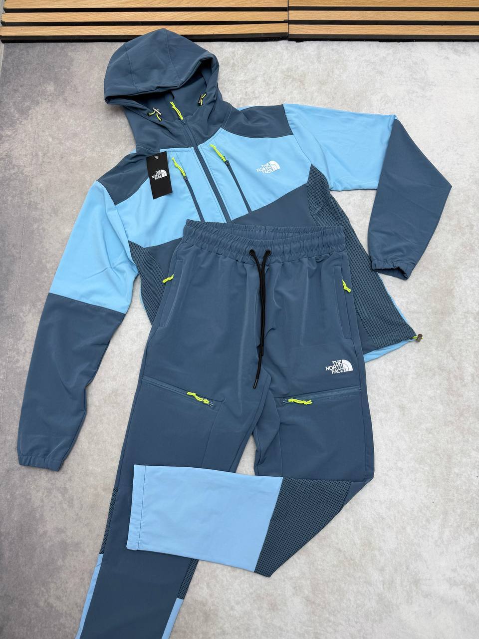 The North Face Stormgap Power Grid Tracksuit Men's in Blue Reps UK Best Quality AAA Replica