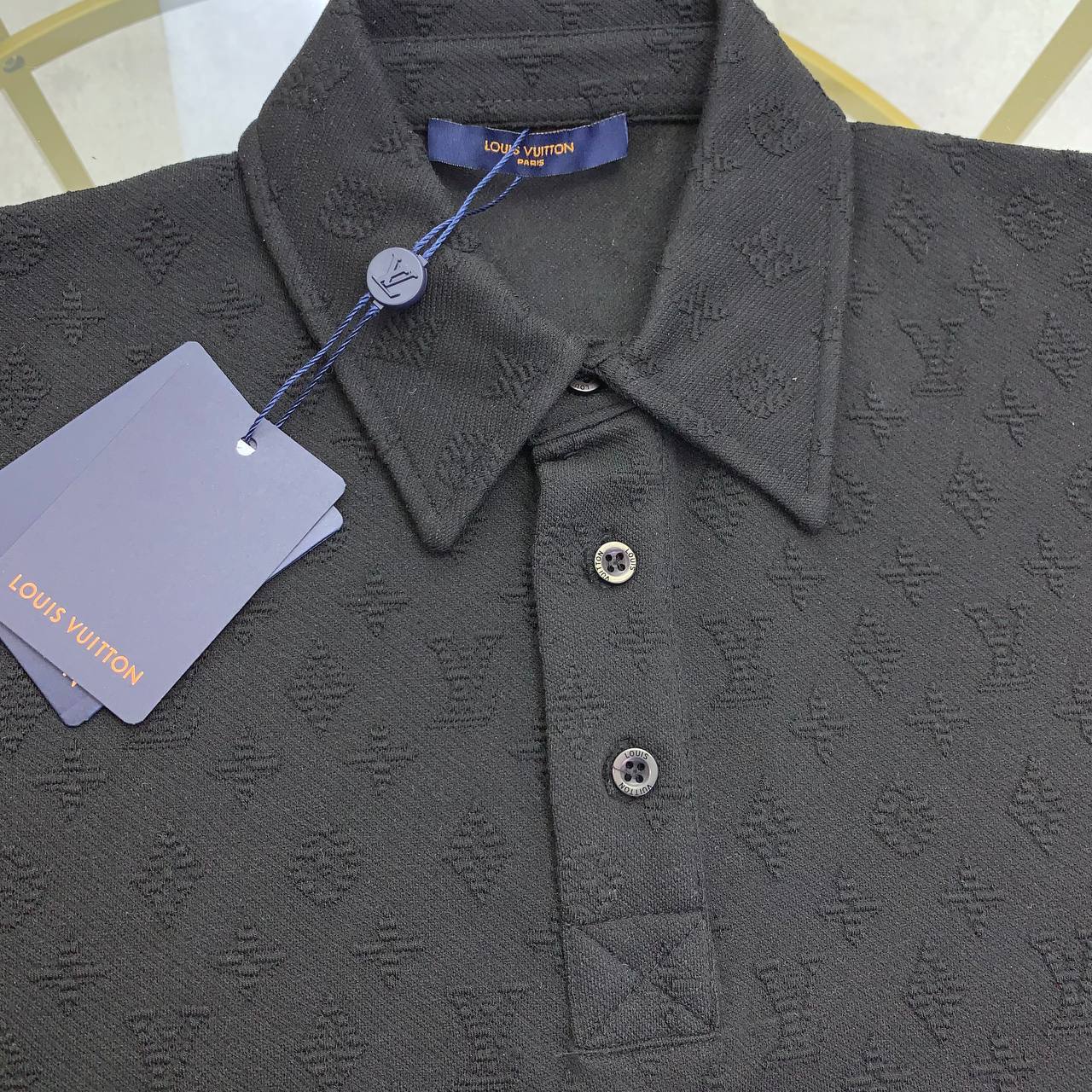 Louis Vuitton Monogram Pointelle Short-Sleeved Polo Shirts Men's in Different Colors Reps UK Sale Best Quality AAA Replica