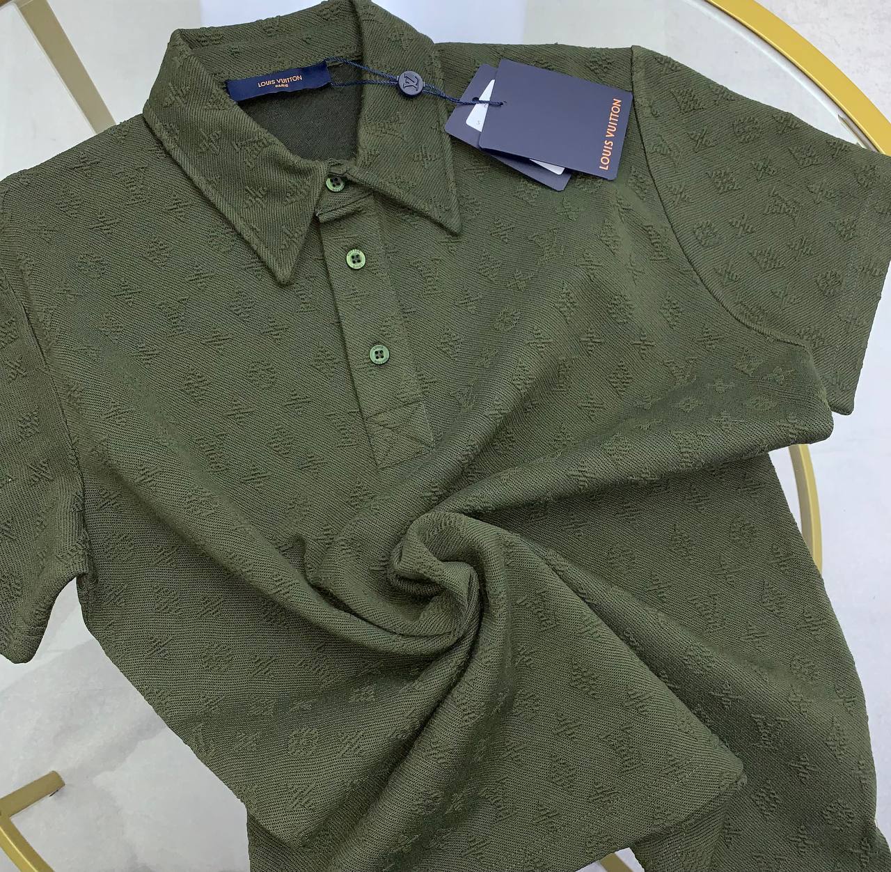 Louis Vuitton Monogram Pointelle Short-Sleeved Polo Shirts Men's in Different Colors Reps UK Sale Best Quality AAA Replica