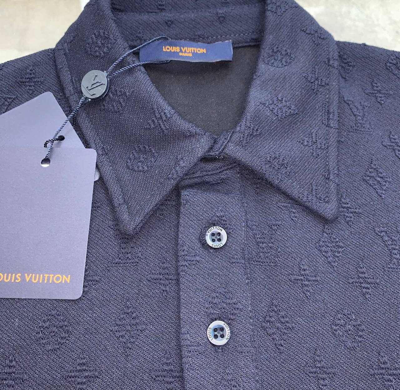 Louis Vuitton Monogram Pointelle Short-Sleeved Polo Shirts Men's in Different Colors Reps UK Sale Best Quality AAA Replica
