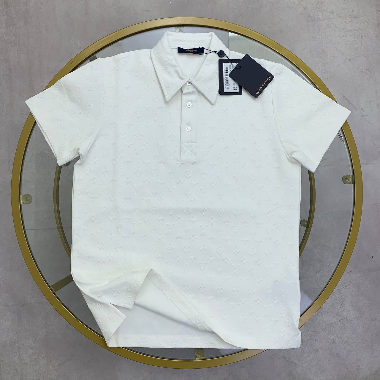 Louis Vuitton Monogram Pointelle Short-Sleeved Polo Shirts Men's in Different Colors Reps UK Sale Best Quality AAA Replica