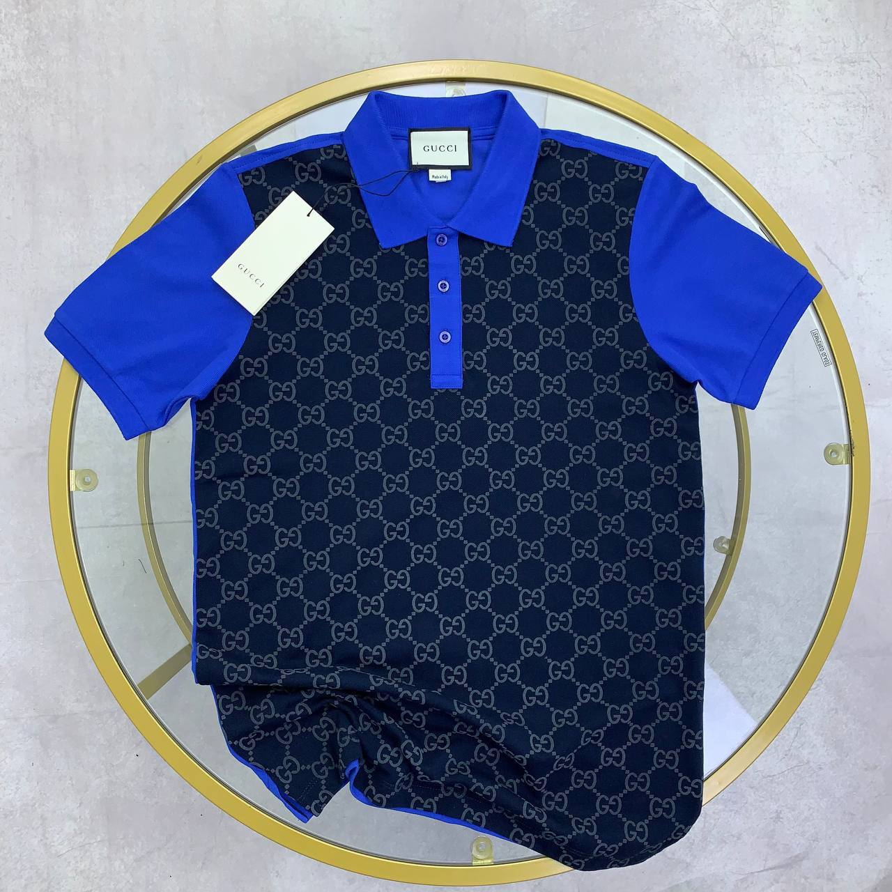 Gucci GG Jacquard Polo Shirts Men's in 2 Colors Reps Sale UK Sale Best Quality AAA Replica