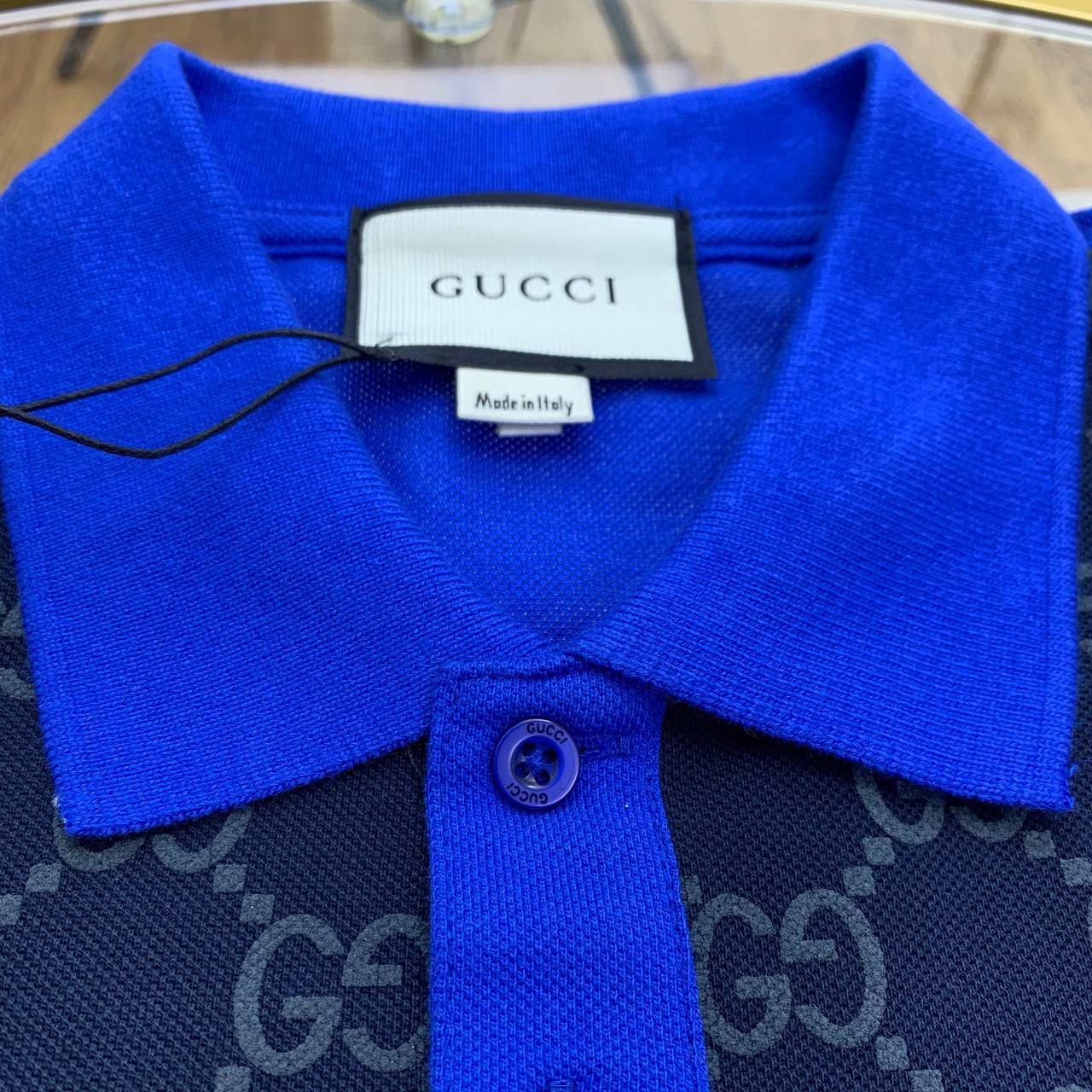 Gucci GG Jacquard Polo Shirts Men's in 2 Colors Reps Sale UK Sale Best Quality AAA Replica
