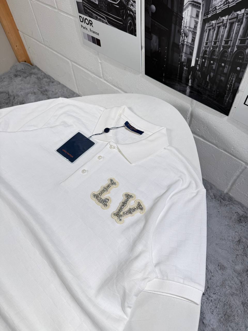 Louis Vuitton LV Monogram Polo Shirts Men's in 2 Colors Reps UK Sale Best Quality AAA Replica