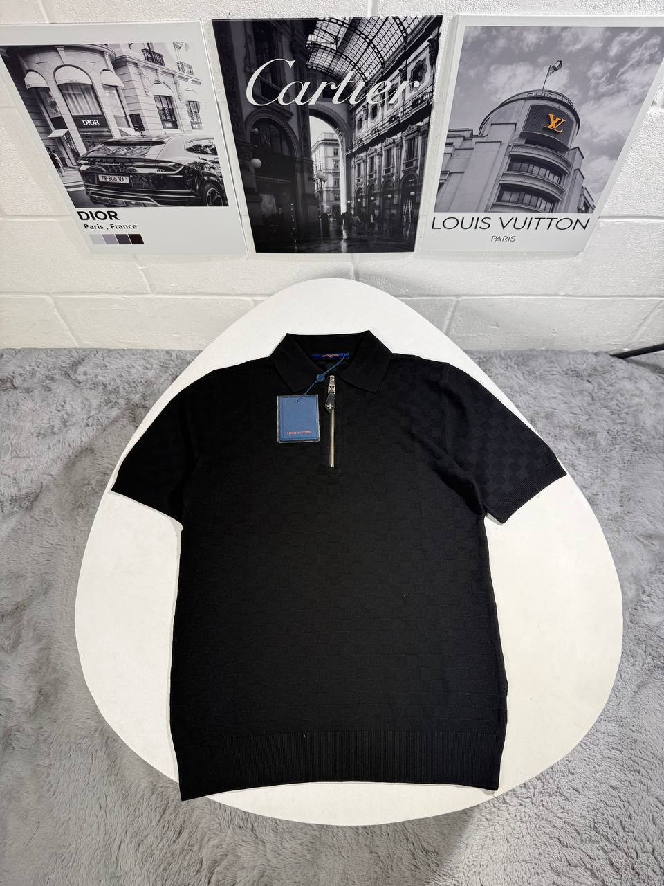 Louis Vuitton Knit Zip Up Monogram Polo Shirts Men's in Different Colors Reps UK Sale Best Quality AAA Replica