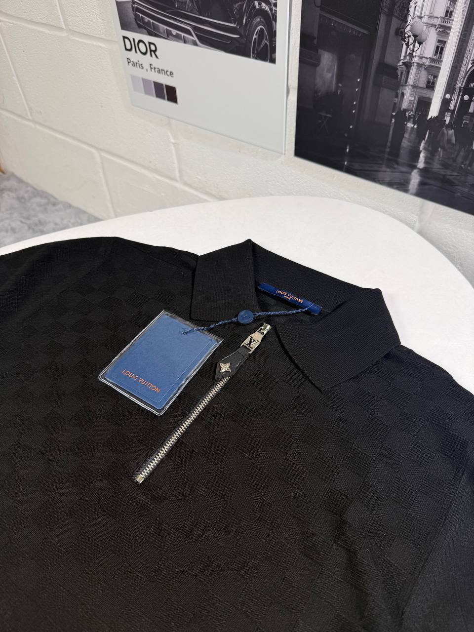 Louis Vuitton Knit Zip Up Monogram Polo Shirts Men's in Different Colors Reps UK Sale Best Quality AAA Replica