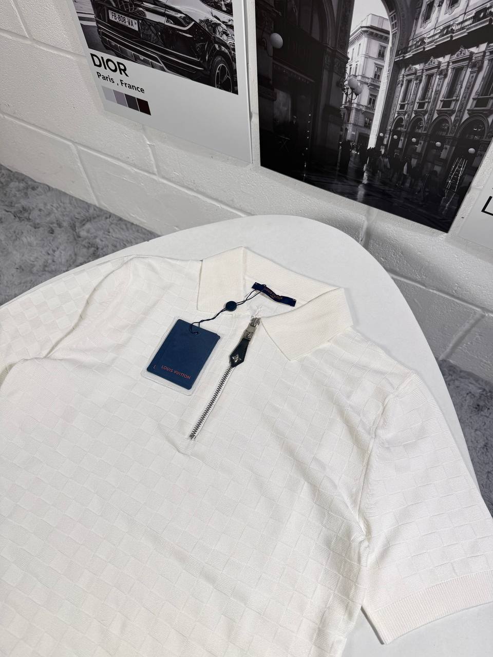 Louis Vuitton Knit Zip Up Monogram Polo Shirts Men's in Different Colors Reps UK Sale Best Quality AAA Replica