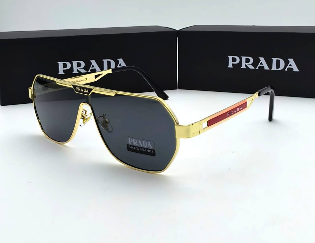 Prada Navigator Sunglasses Golden Frame Men's Women's Reps Sale UK Best Quality Sale AAA Replica