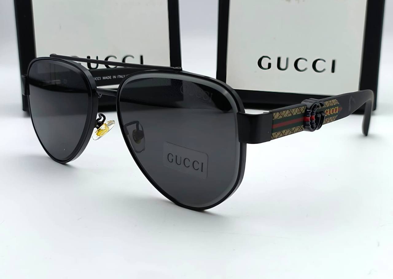 Gucci Web Stripe Pilot Sunglasses in 2 Colors Men's Women's Reps Sale UK Best Quality AAA Replica