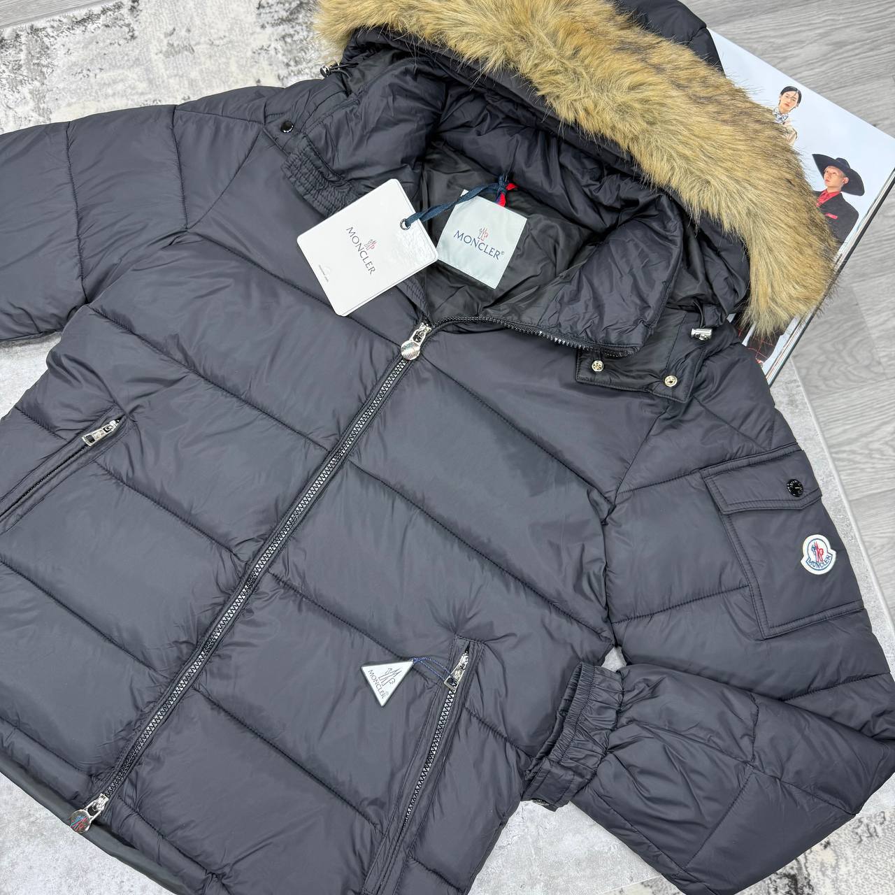 Moncler Mayaf Jacket with Detachable Fur in 2 Colors Reps Sale UK Best Quality AAA Replica