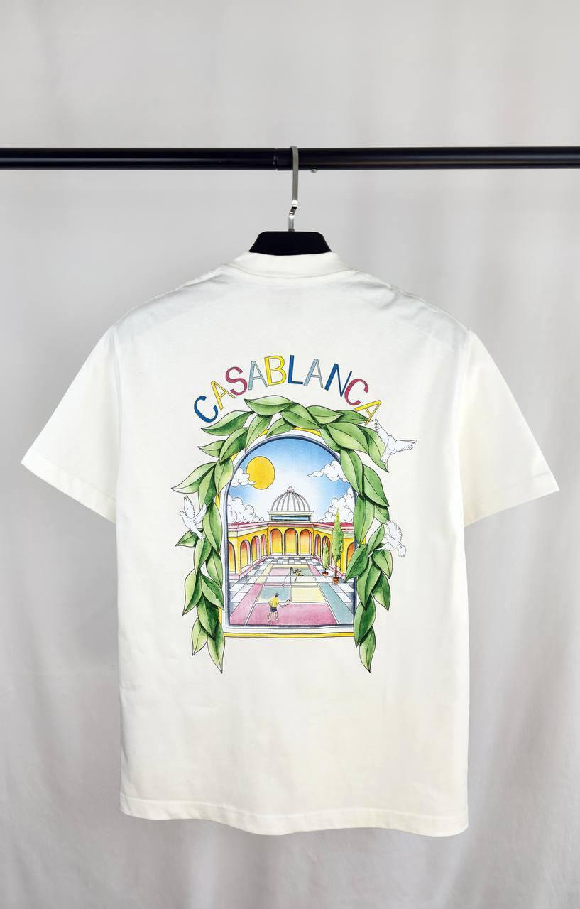 Casablanca Avenida Men's Women's T-Shirts in 2 Colors Reps Sale UK Best Quality AAA Replica