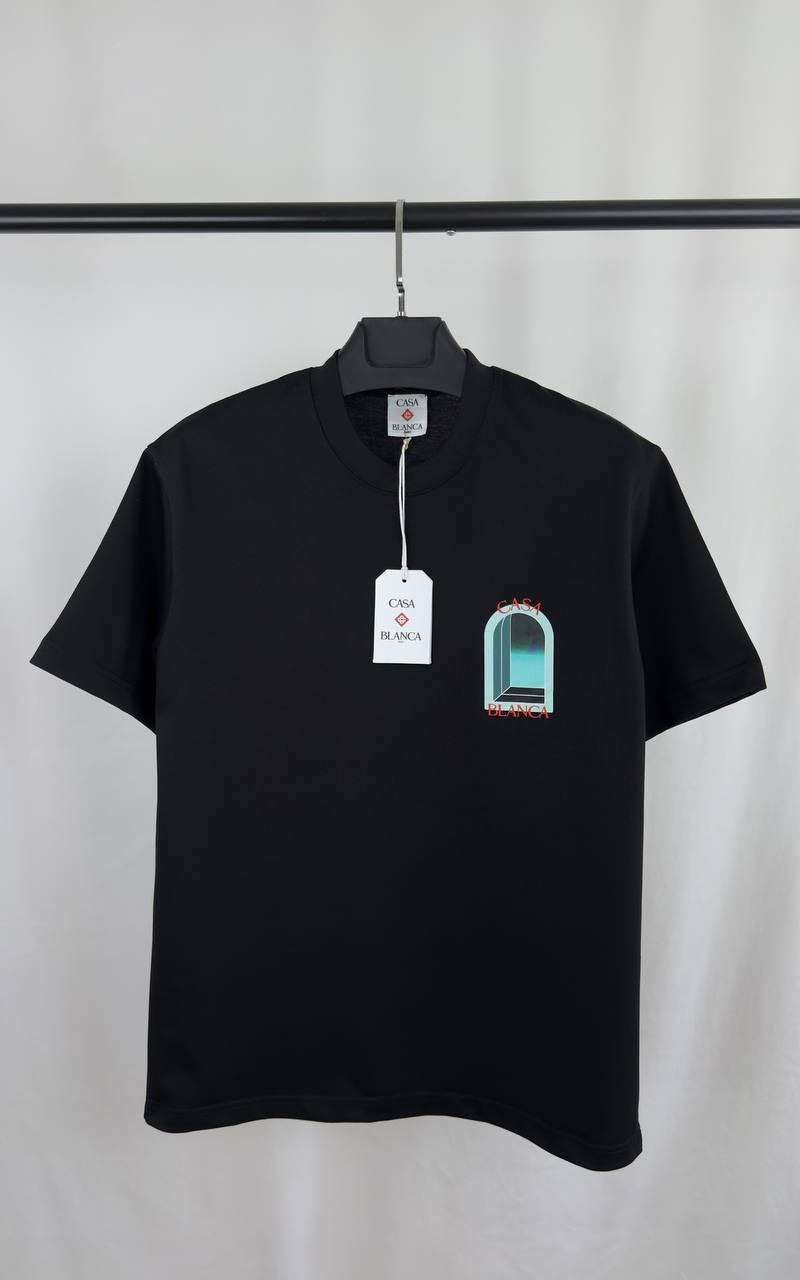 Casablanca L'Arc Colore Cotton Men's Women's T-Shirts in 2 Colors Reps UK Best Quality AAA Replica