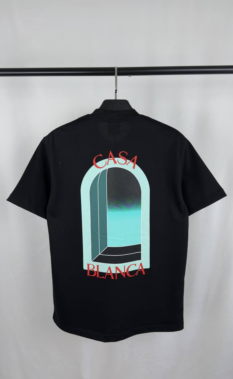 Casablanca L'Arc Colore Cotton Men's Women's T-Shirts in 2 Colors Reps UK Best Quality AAA Replica