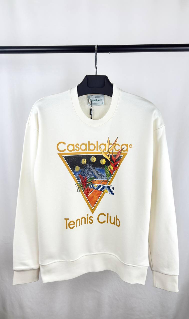 Casablanca Tennis Club Icon Men's Women's Jumper in 2 Colors Reps UK Best Quality AAA Replica
