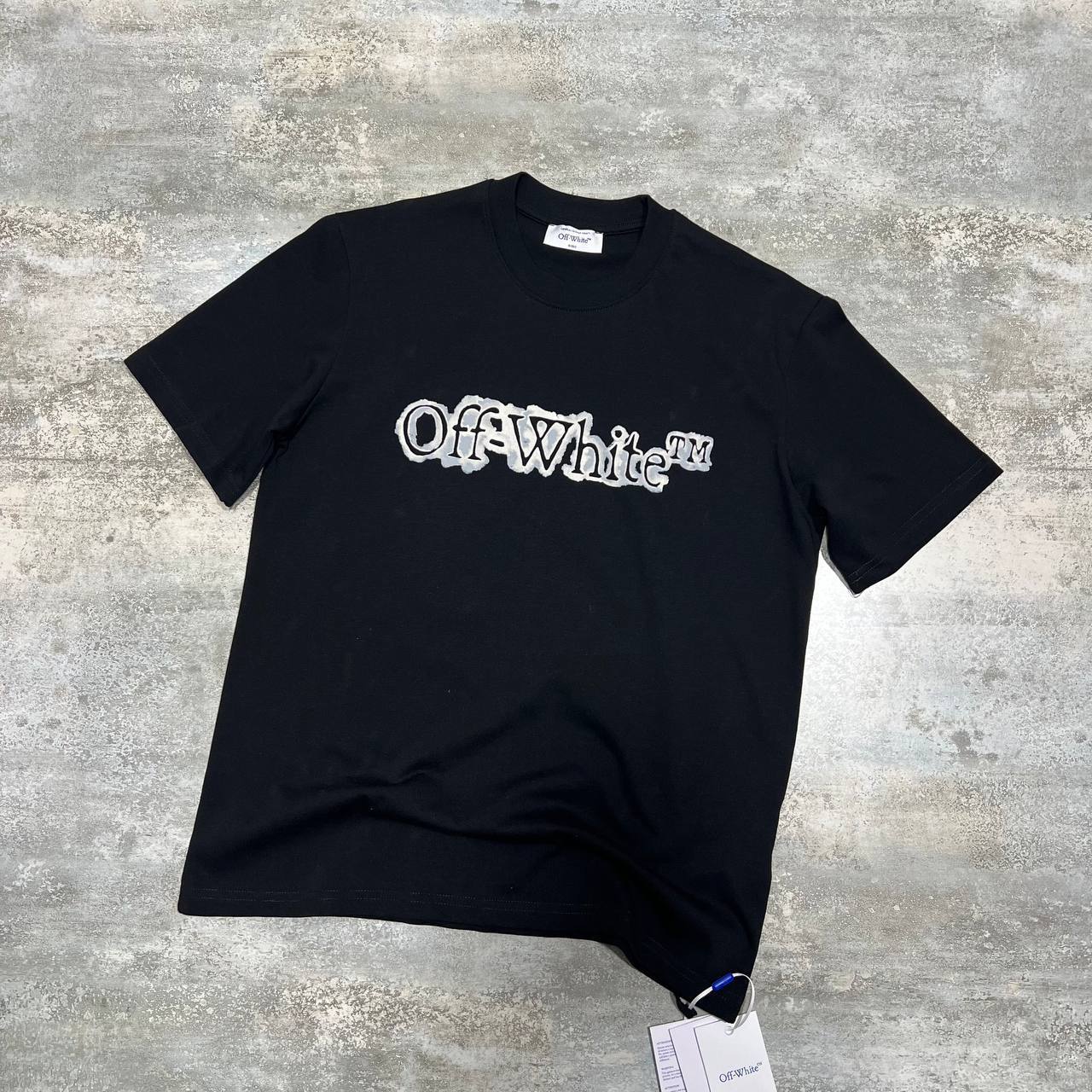 Off-White Cloudy Arrow Skate Logo Men's Women's T-Shirts in 2 Colors Reps Sale UK Best Quality AAA Replica