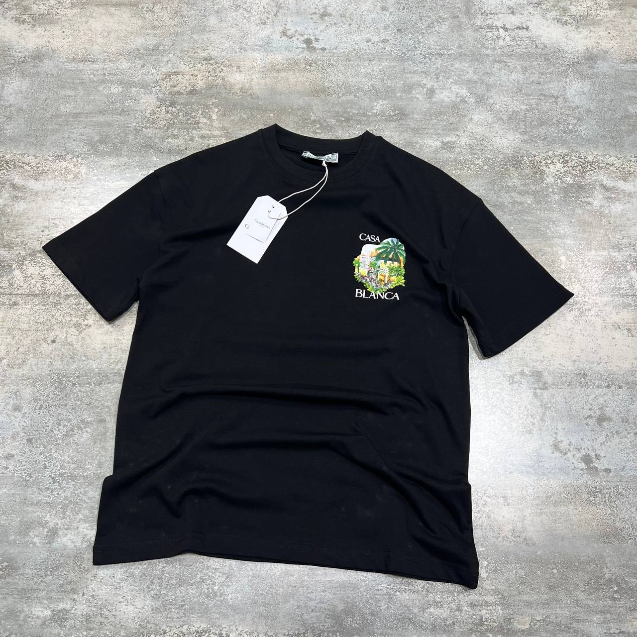 Casablanca Printed Organic Signature Men's Women's T-Shirts in 2 Colors Reps Sale UK Best Quality AAA Replica