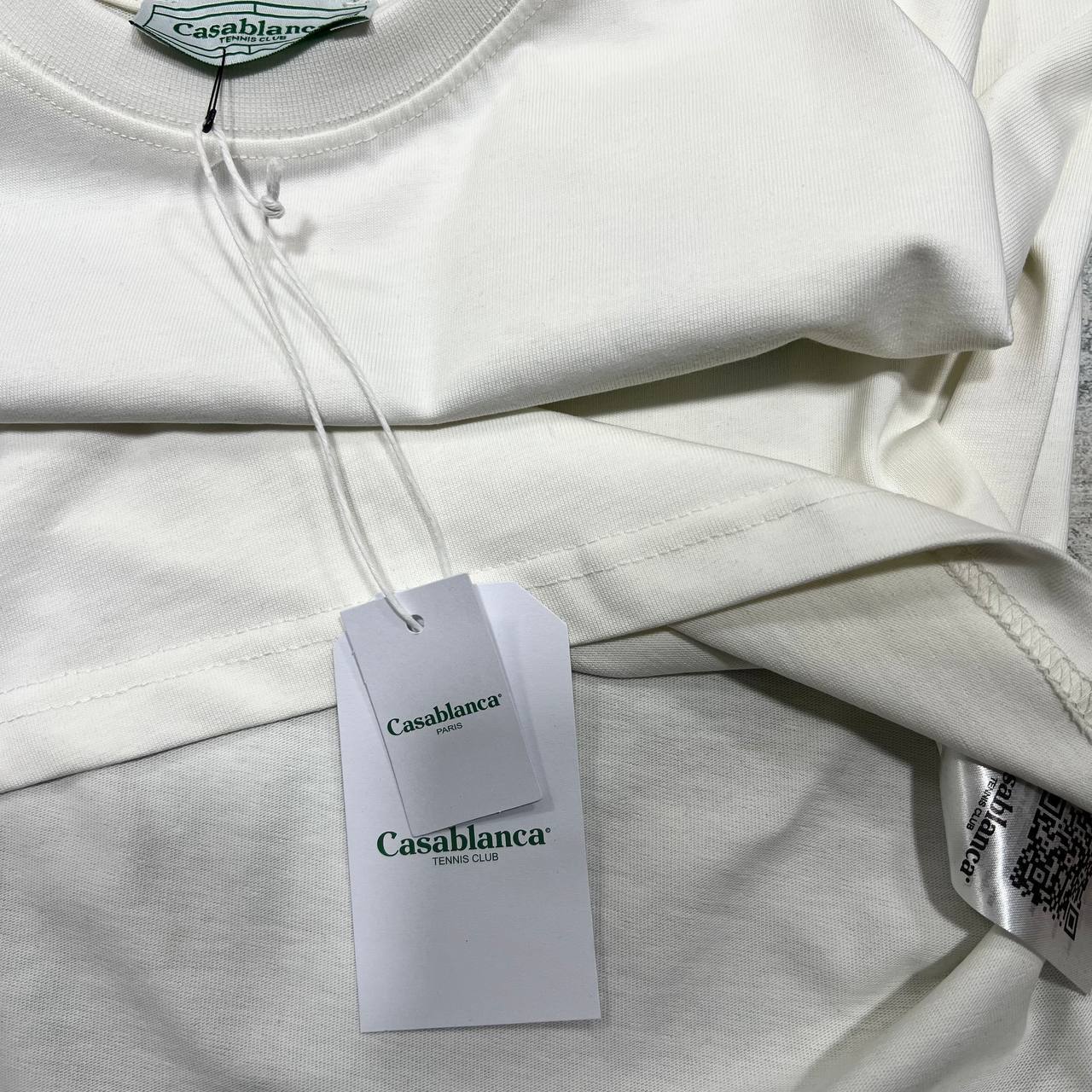 Casablanca Printed Organic Signature Men's Women's T-Shirts in 2 Colors Reps Sale UK Best Quality AAA Replica