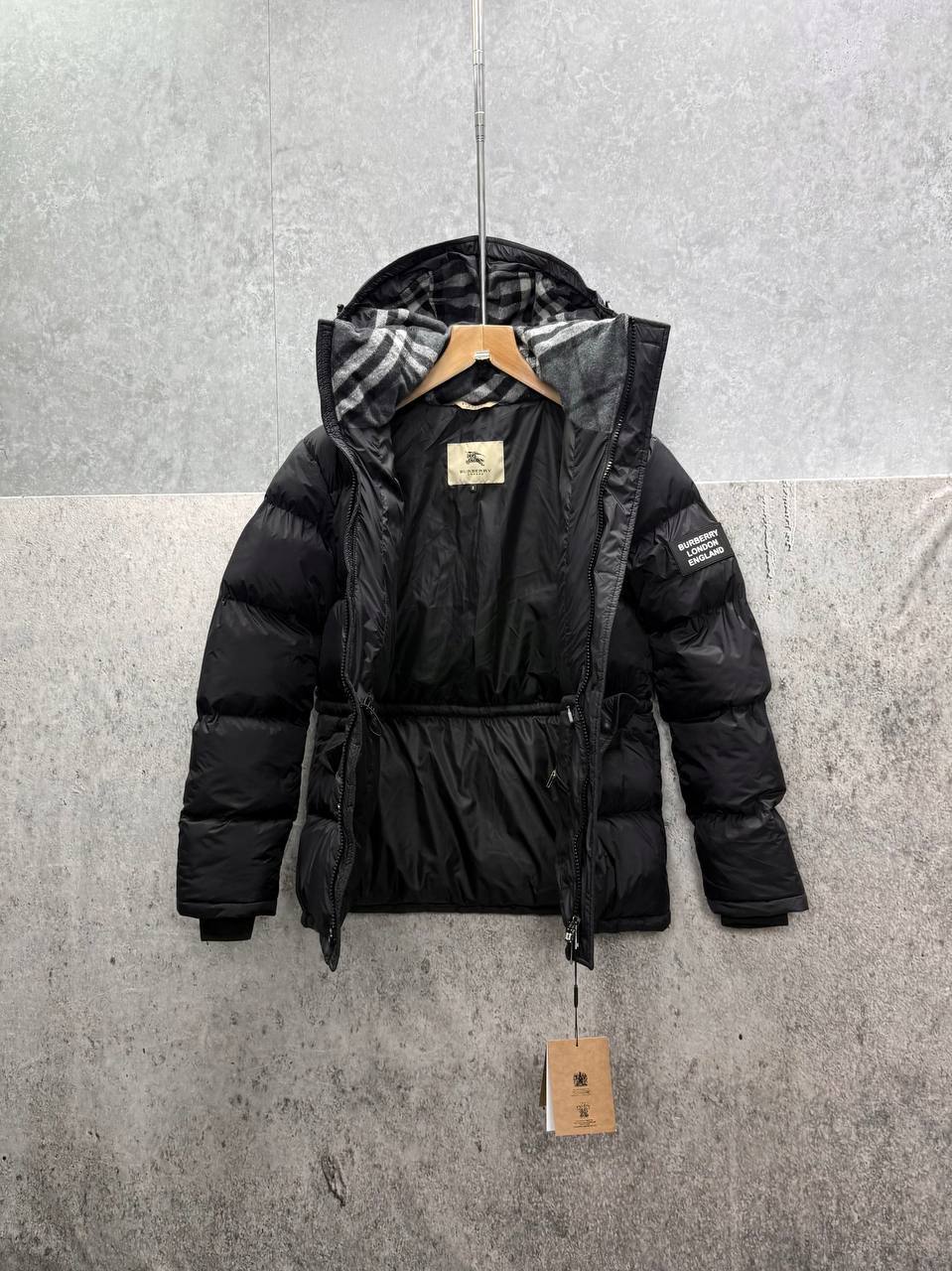 Burberry Hodded Puffer Jacket in Black Color Reps Sale UK Best Quality AAA Replica