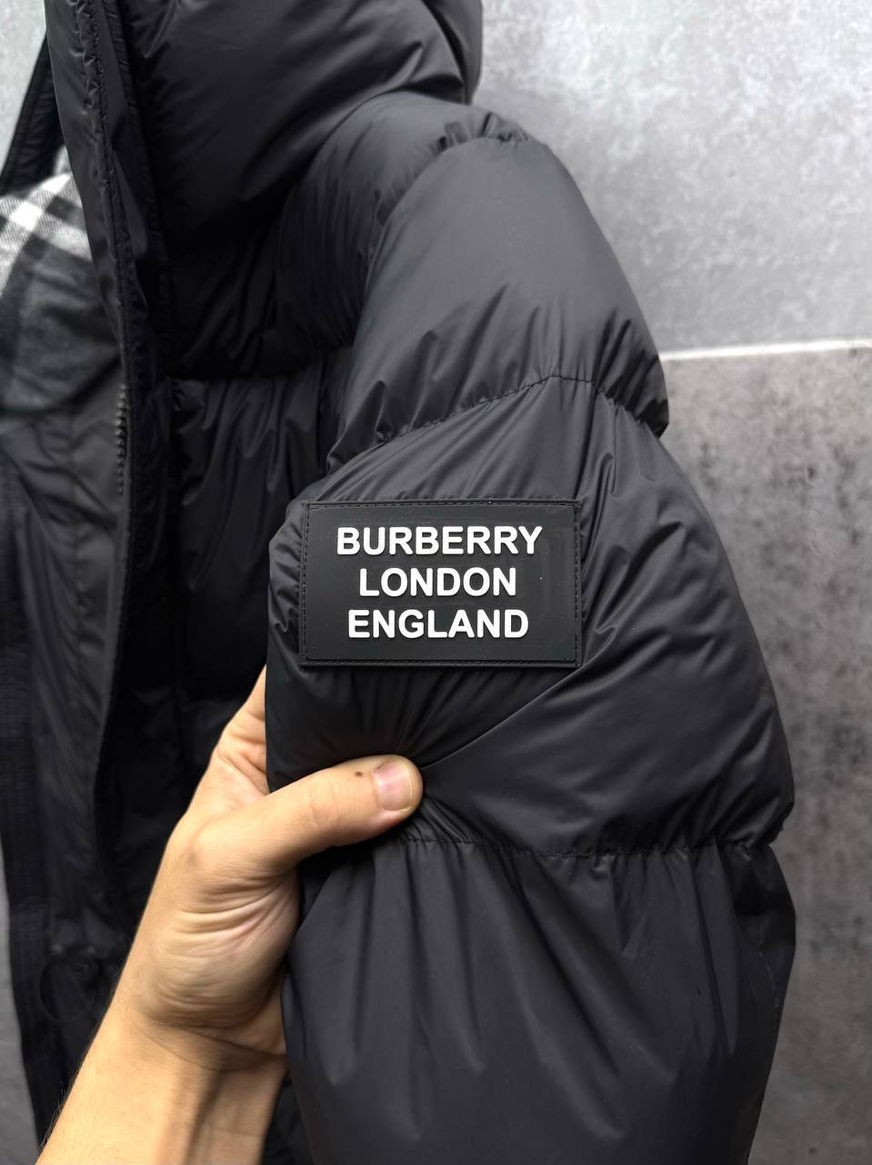 Burberry Hodded Puffer Jacket in Black Color Reps Sale UK Best Quality AAA Replica