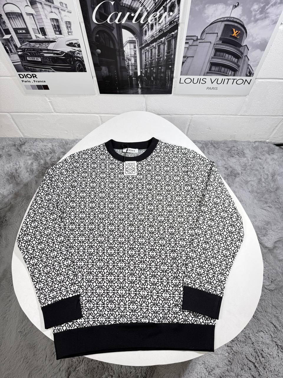 Loewe Oblique Motif Men's Women's Jumper in 2 Colors Reps UK Best Quality AAA Replica
