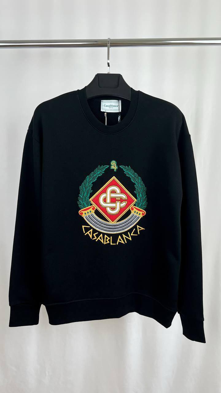 Casablanca Casa Crest-Embroidered Men's Women's Jumper in Different Colors Reps Sale UK Best Quality AAA Replica