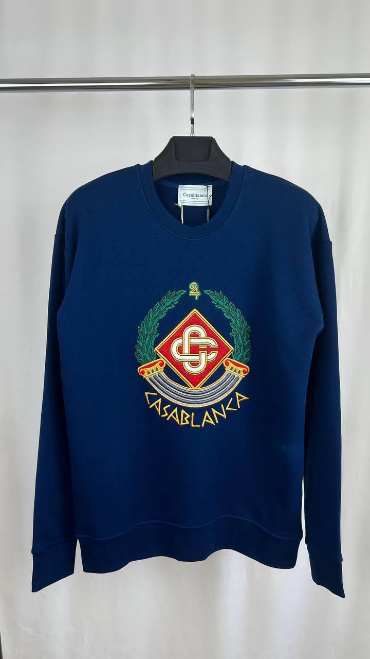 Casablanca Casa Crest-Embroidered Men's Women's Jumper in Different Colors Reps Sale UK Best Quality AAA Replica