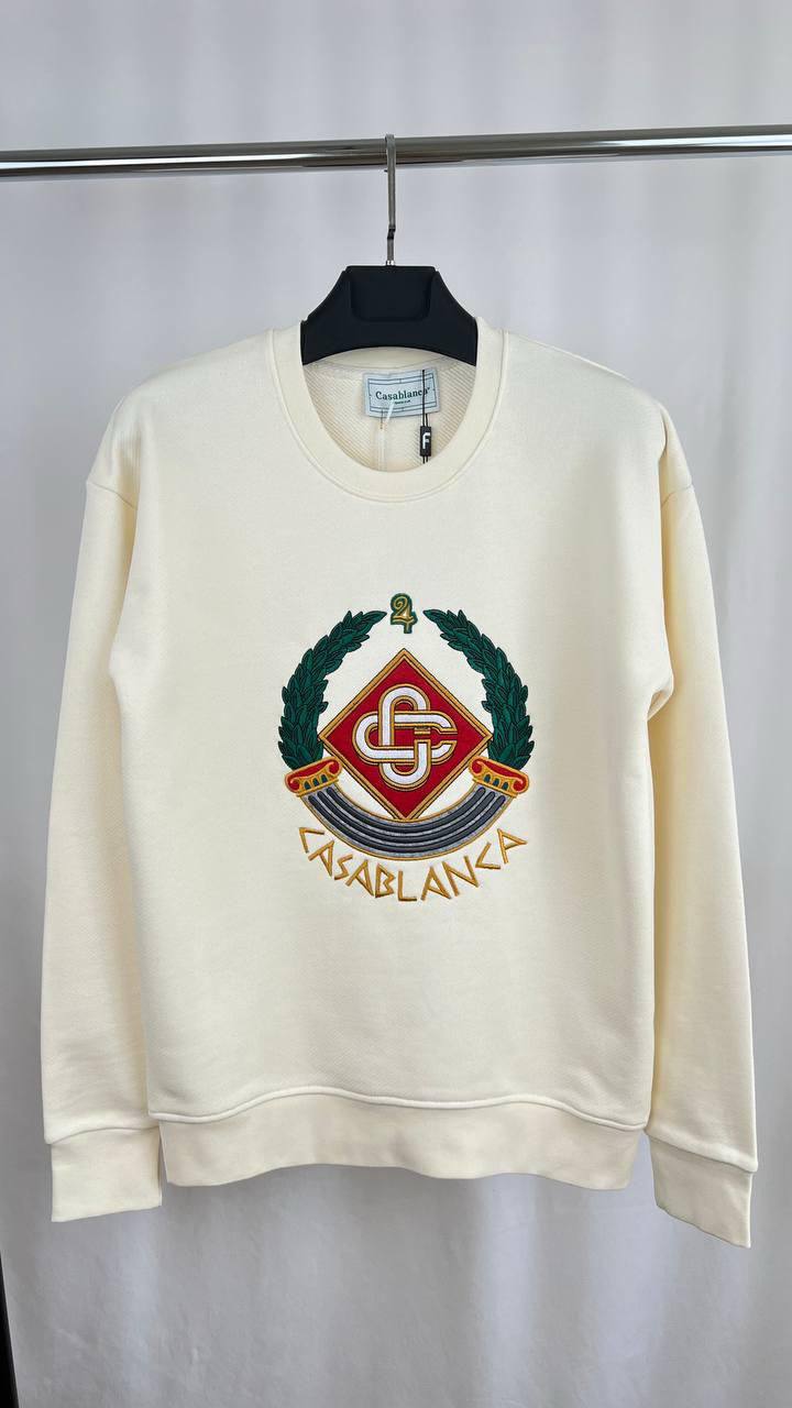 Casablanca Casa Crest-Embroidered Men's Women's Jumper in Different Colors Reps Sale UK Best Quality AAA Replica