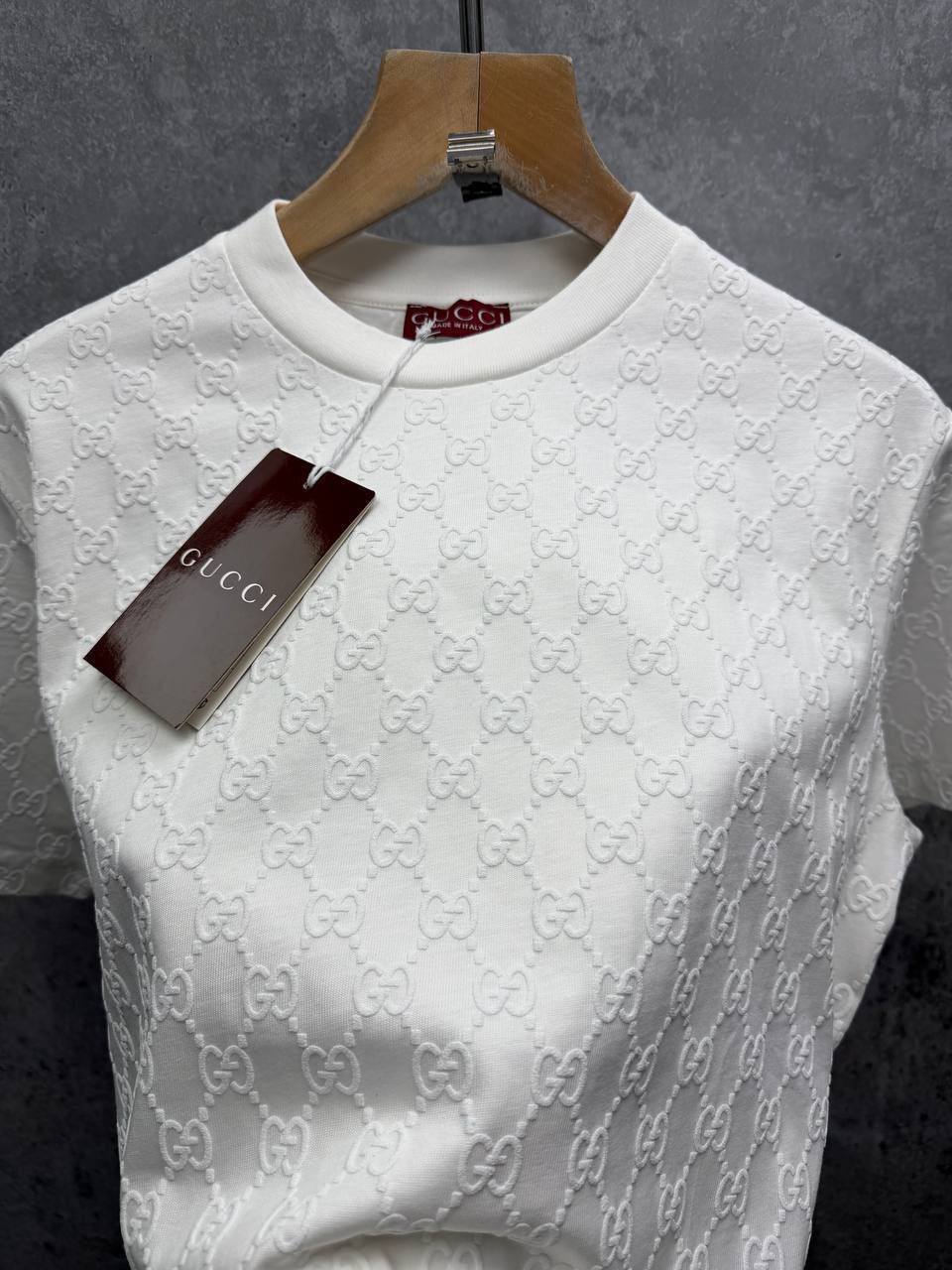 Gucci GG-Pattern Short-Sleeve Men's Women's T-Shirts in Different Colors Reps Sale UK Best Quality AAA Replica