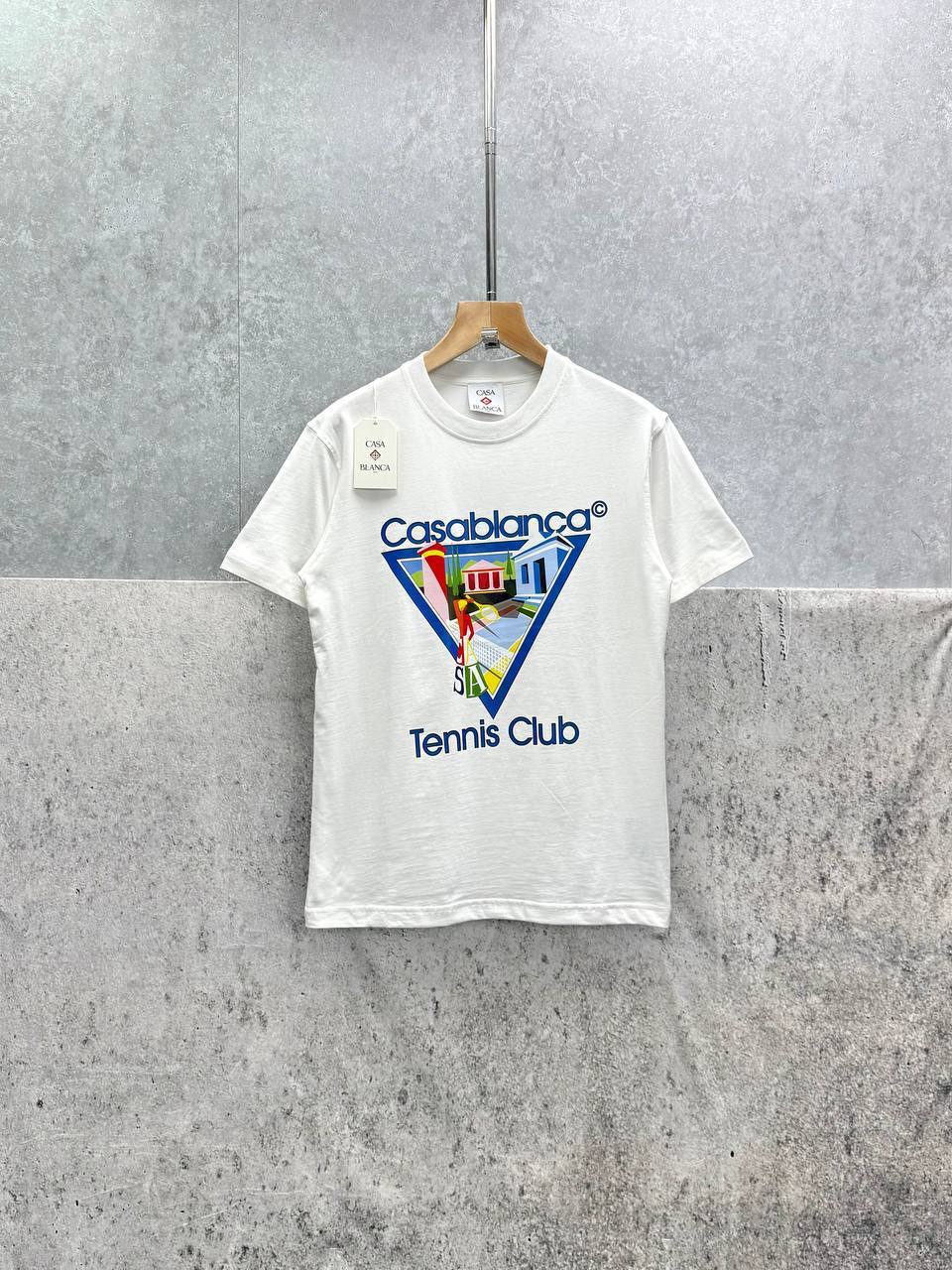 Casablanca La Joueuse Printed Crewneck Men's Women's T-Shirts in 2 Colors Reps Sale UK Best Quality AAA Replica