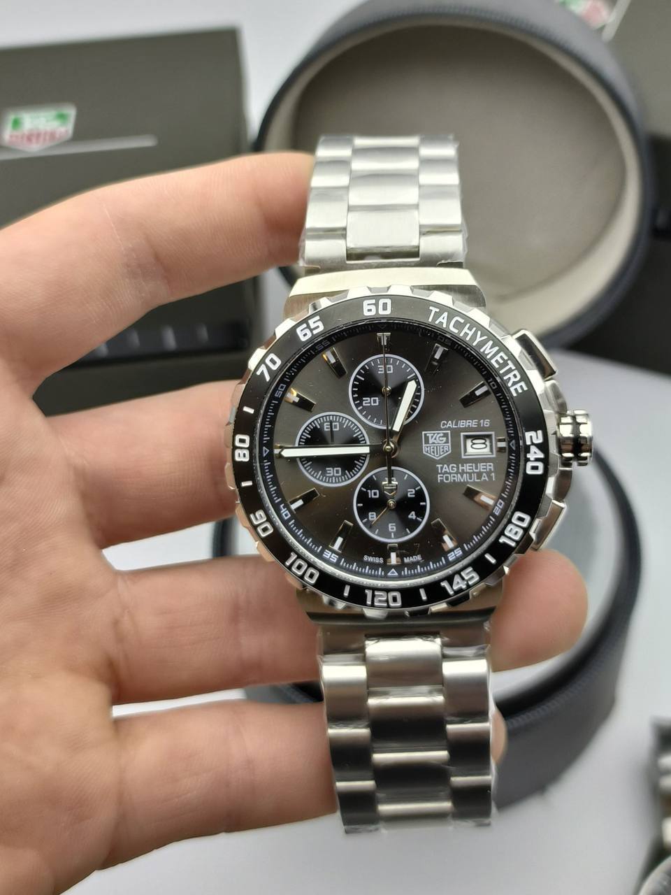 Tag Heuer Formula 1 Calibre 16 Chronograph Men's Watches with Stainless Steel in Different Dial Colors Reps UK Best Quality AAA Replica