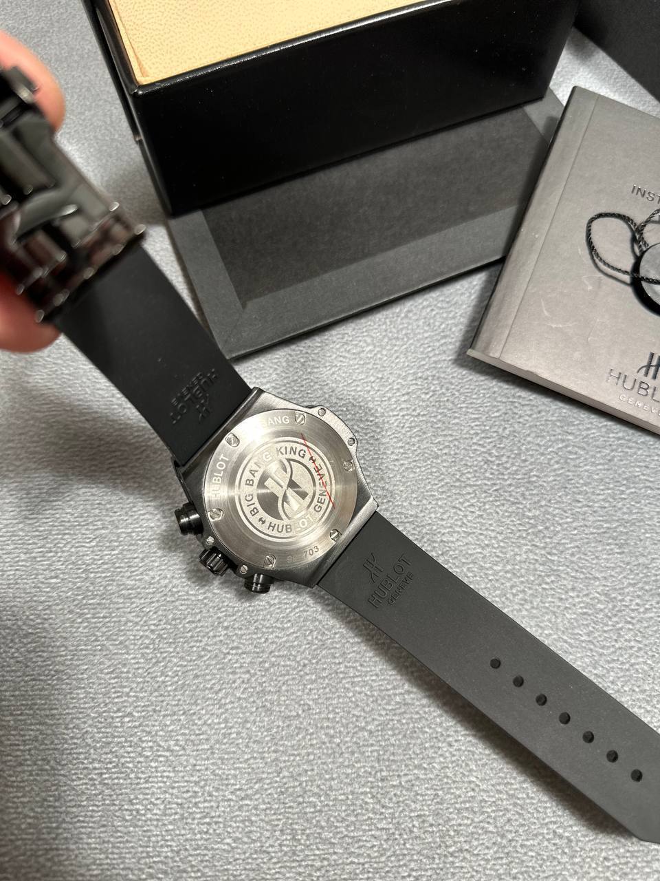 Hublot Big Bang Unico Sapphire Men's Watches Rubber Strap in 2 Colors Reps UK Best Quality Reps AAA Replica