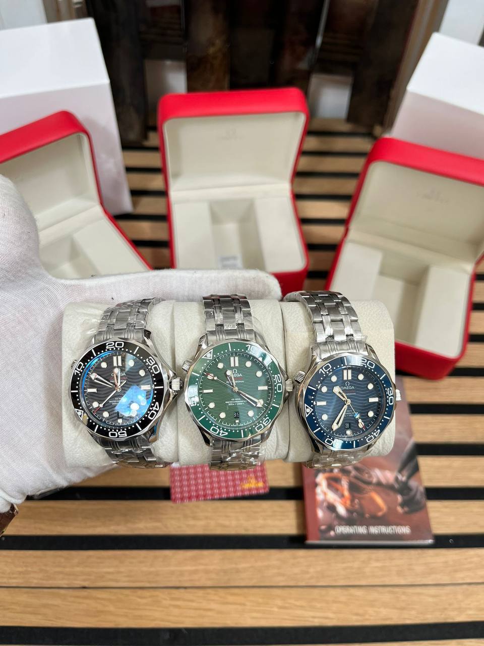 Omega Seamaster Diver 300M Men's Watches in Different Dial Colors Reps UK Best Quality Reps AAA Replica