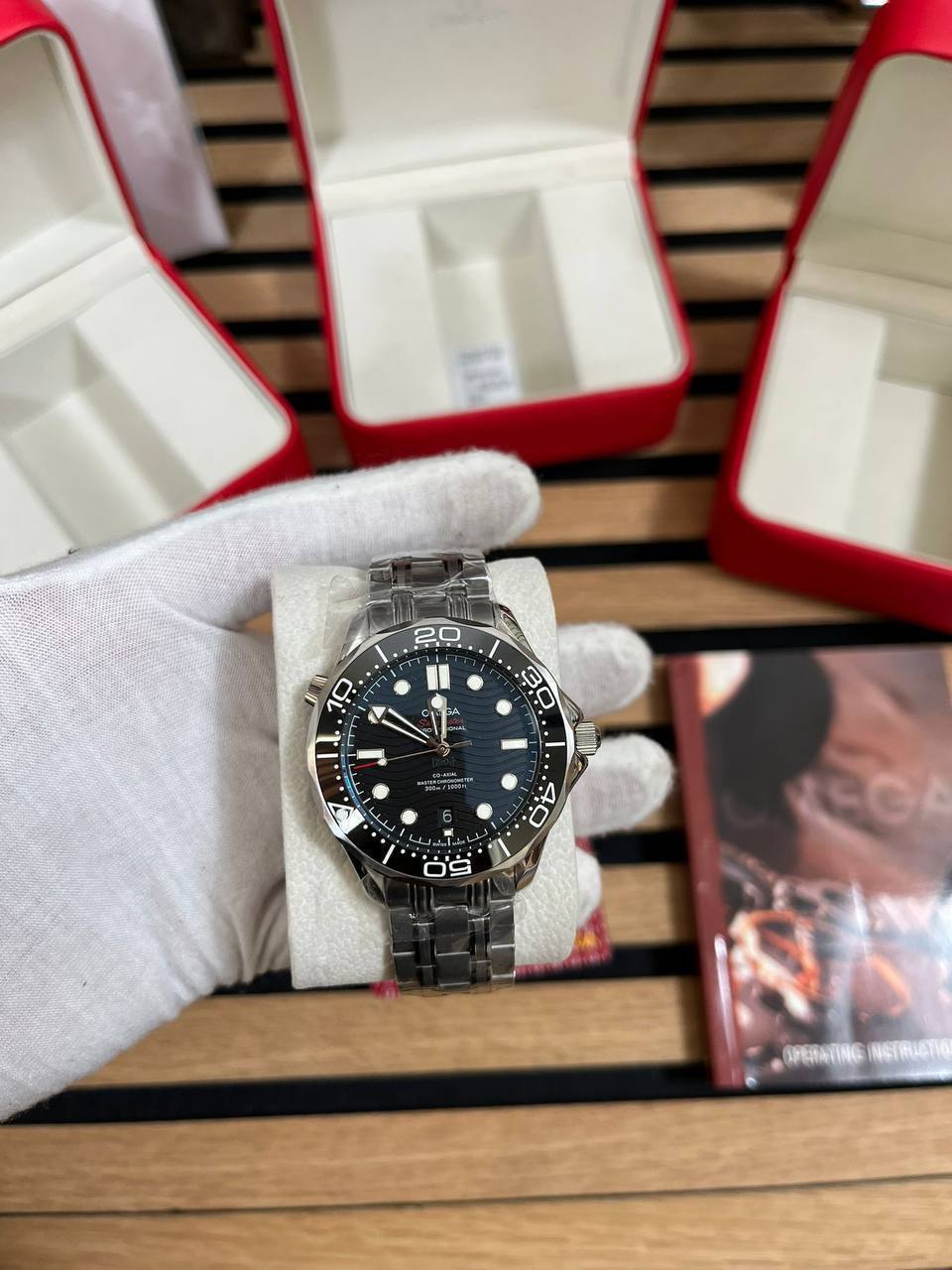 Omega Seamaster Diver 300M Men's Watches in Different Dial Colors Reps UK Best Quality Reps AAA Replica