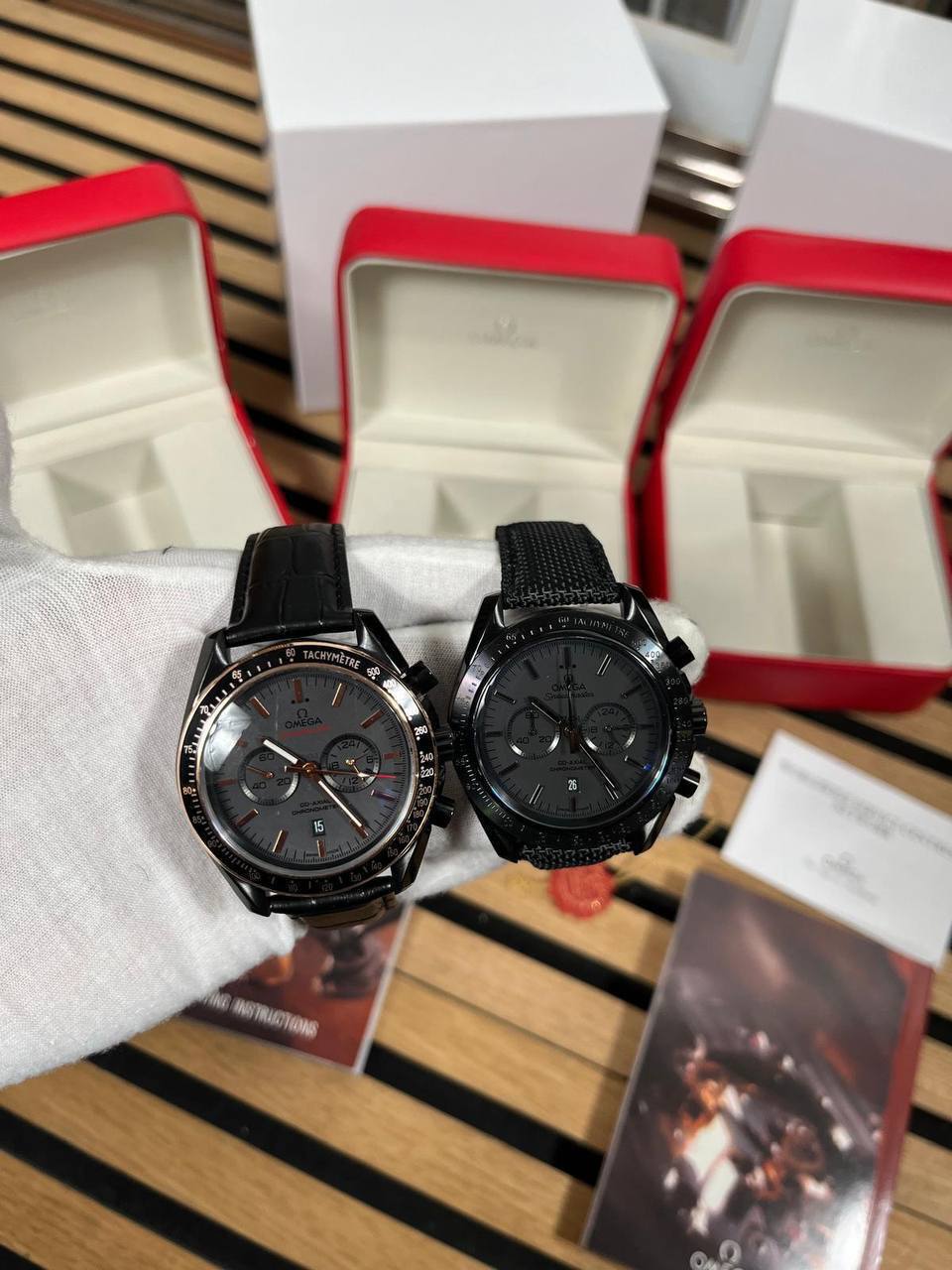 Omega Speedmaster Dark Side of the Moon Men's Watch Textile Strap in Black Reps UK Best Quality Reps AAA Replica