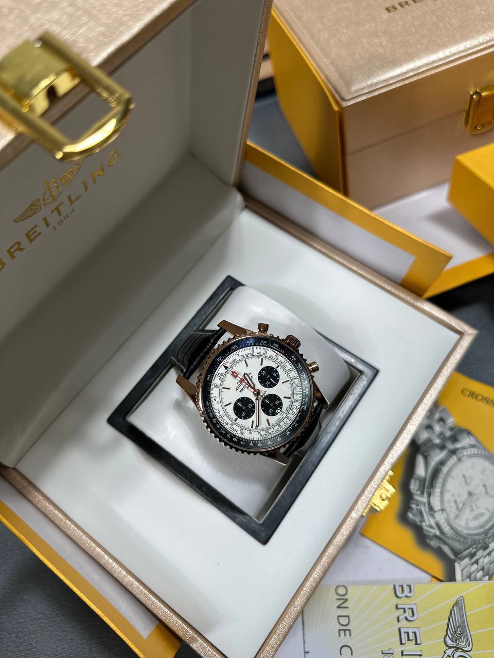 Breitling Navitimer B01 Chronograph 43 Swissair Edition in Different Dial Colors Men's Watch UK Best Quality Reps AAA Replica