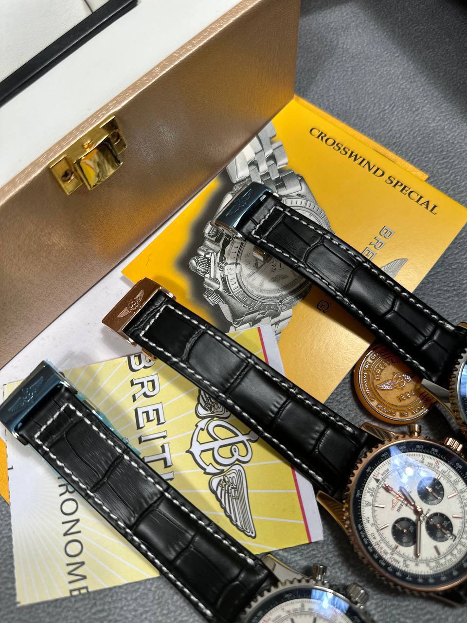 Breitling Navitimer B01 Chronograph 43 Swissair Edition in Different Dial Colors Men's Watch UK Best Quality Reps AAA Replica
