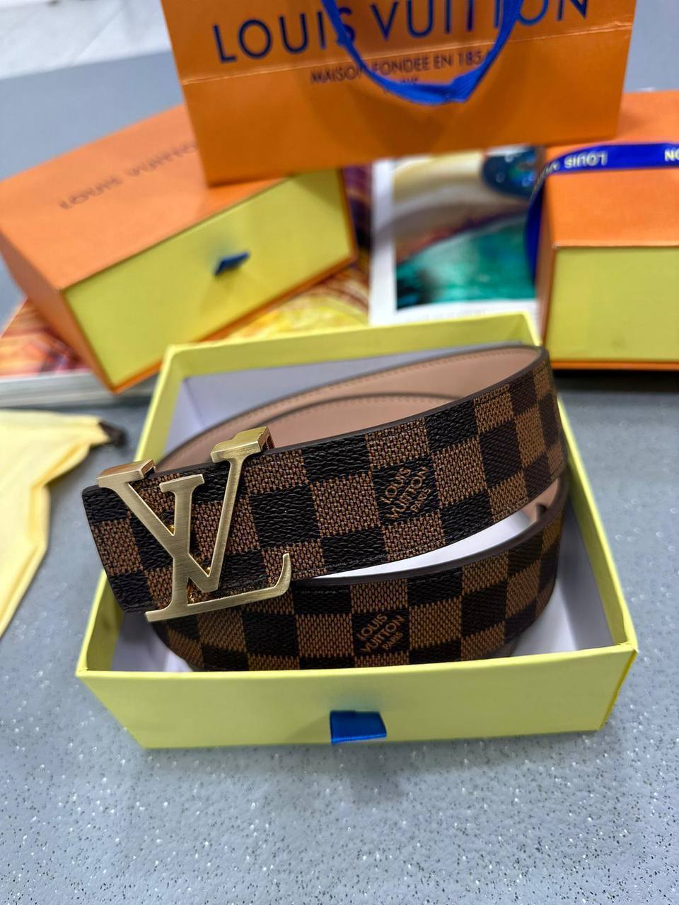 Louis Vuitton 40mm Reversible Belt with LV Initiales Buckle in Multiple Colors Reps UK Best Quality AAA Replica