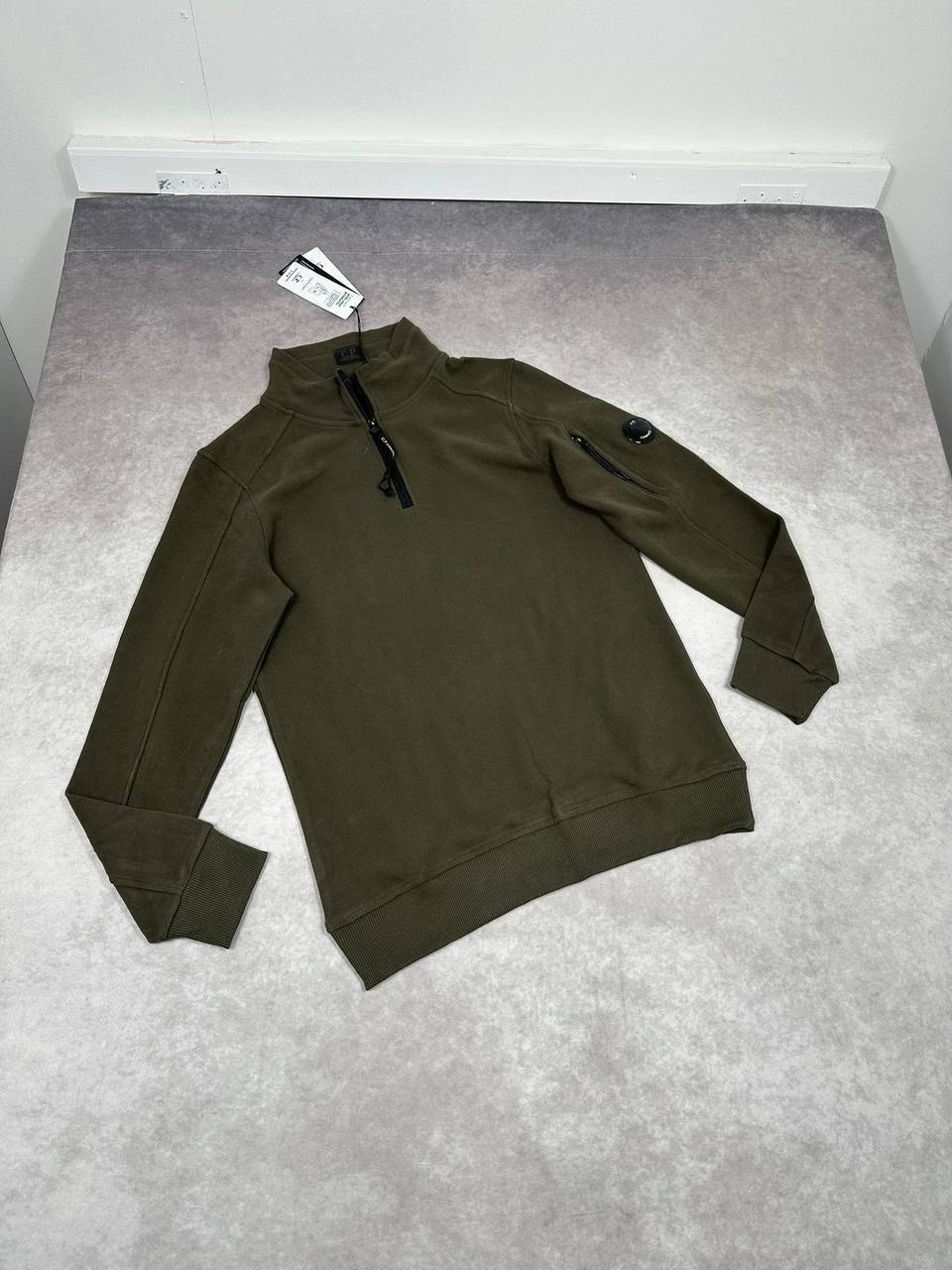 C.P. Company Diagonal Raised Fleece Half-Zip Jumpers Men's Women's in Different Colors Reps UK Best Quality AAA Replica