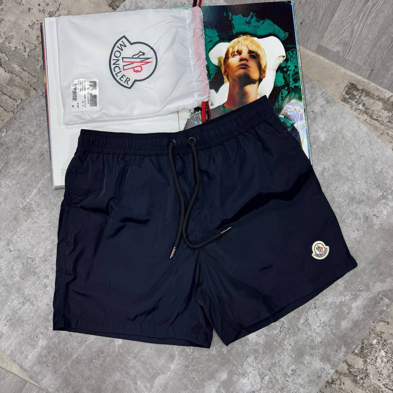 Moncler Logo Patch Swim Shorts in Different Colors Men's Reps Sale UK Best Quality AAA Replica