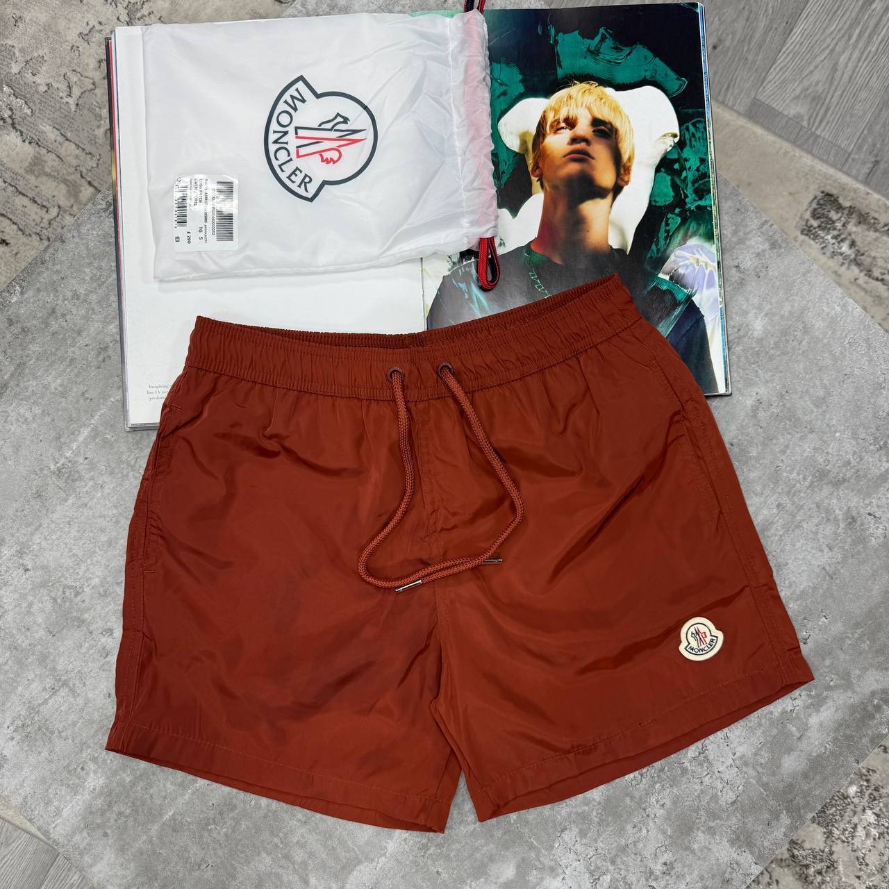 Moncler Logo Patch Swim Shorts in Different Colors Men's Reps Sale UK Best Quality AAA Replica