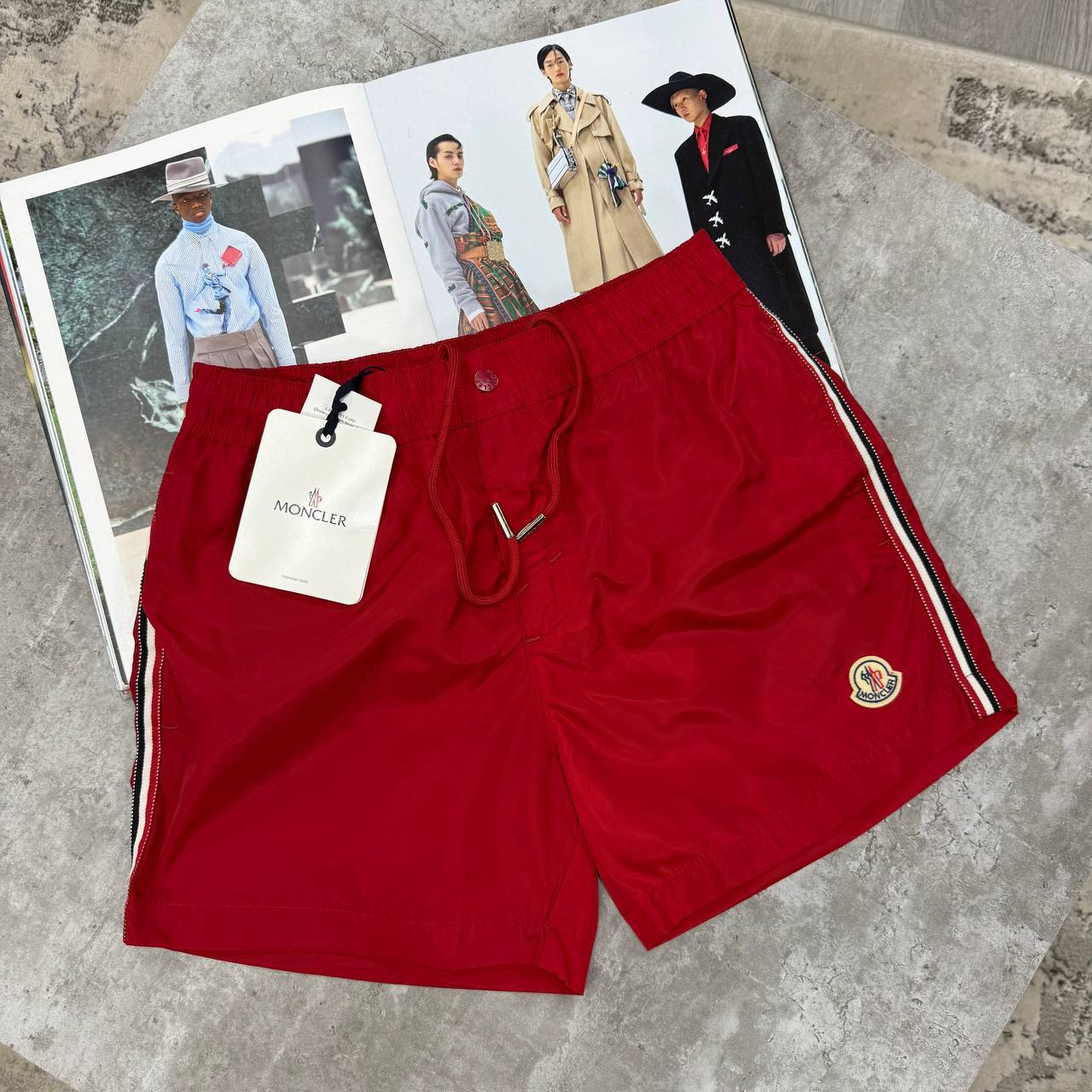 Moncler Tricolor Side Stripe Shorts in Different Colors Men's Reps Sale UK Best Quality AAA Replica
