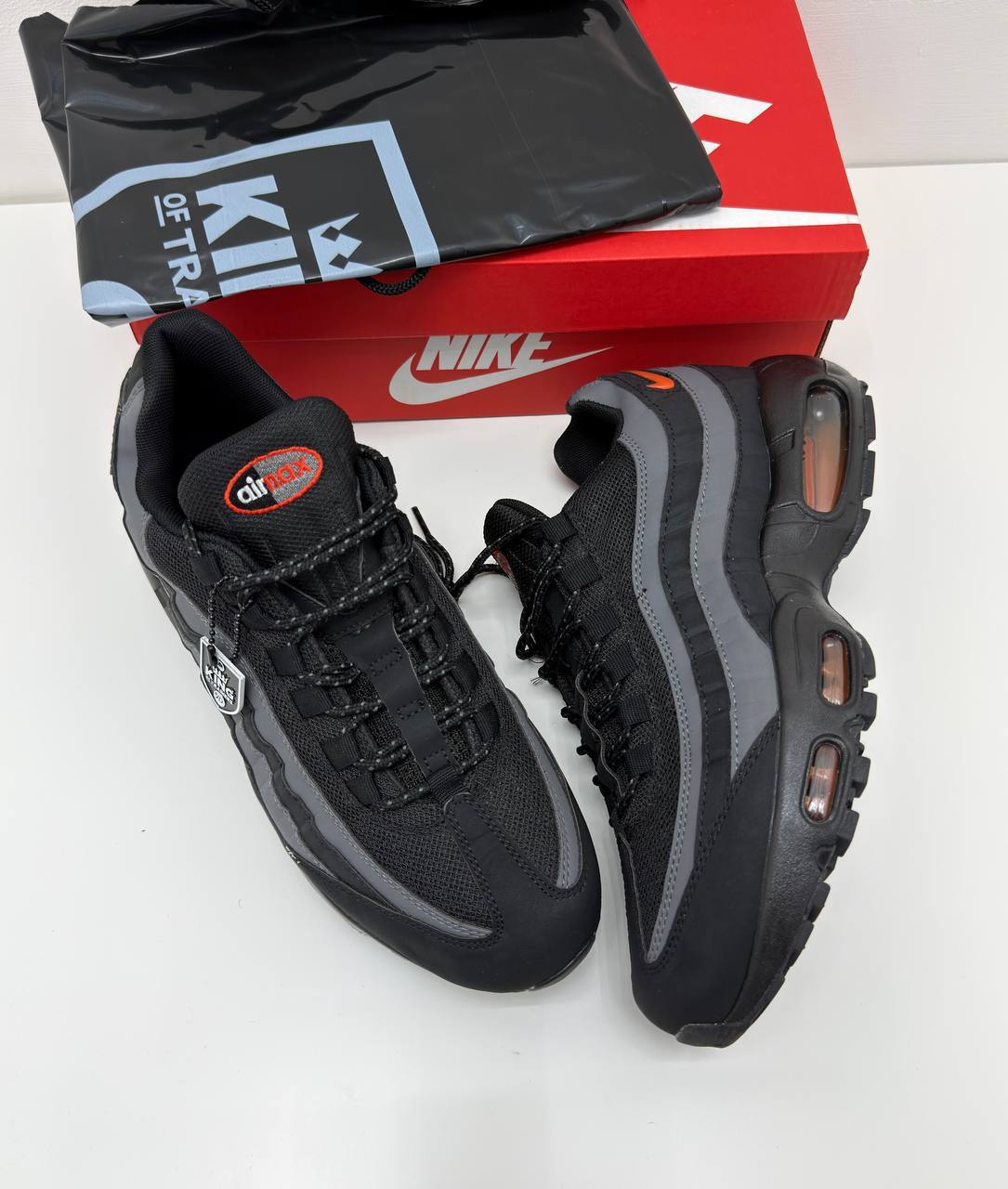 Nike Air Max 95 "Anthracite Safety Orange" Trainers Men's Reps Sale UK Best Quality AAA Replica