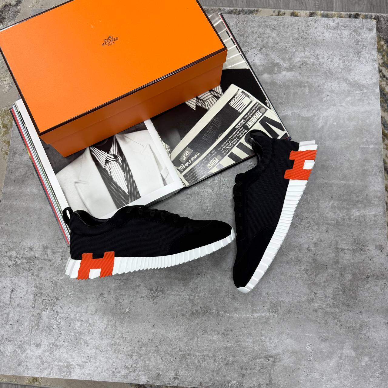 Hermes Bouncing Athletic Lace-Up Sneakers Men's in Different Colors Reps UK Best Quality Replica
