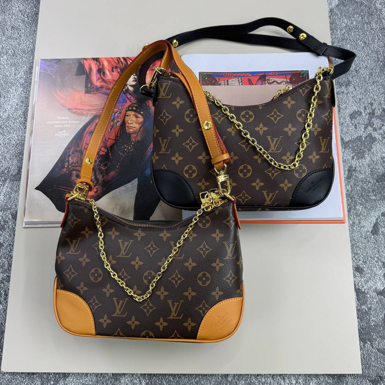 Louis Vuitton Boulogne PM Monogram Messenger Women's Bags in 2 Colors Reps Sale UK Best Quality AAA Replica