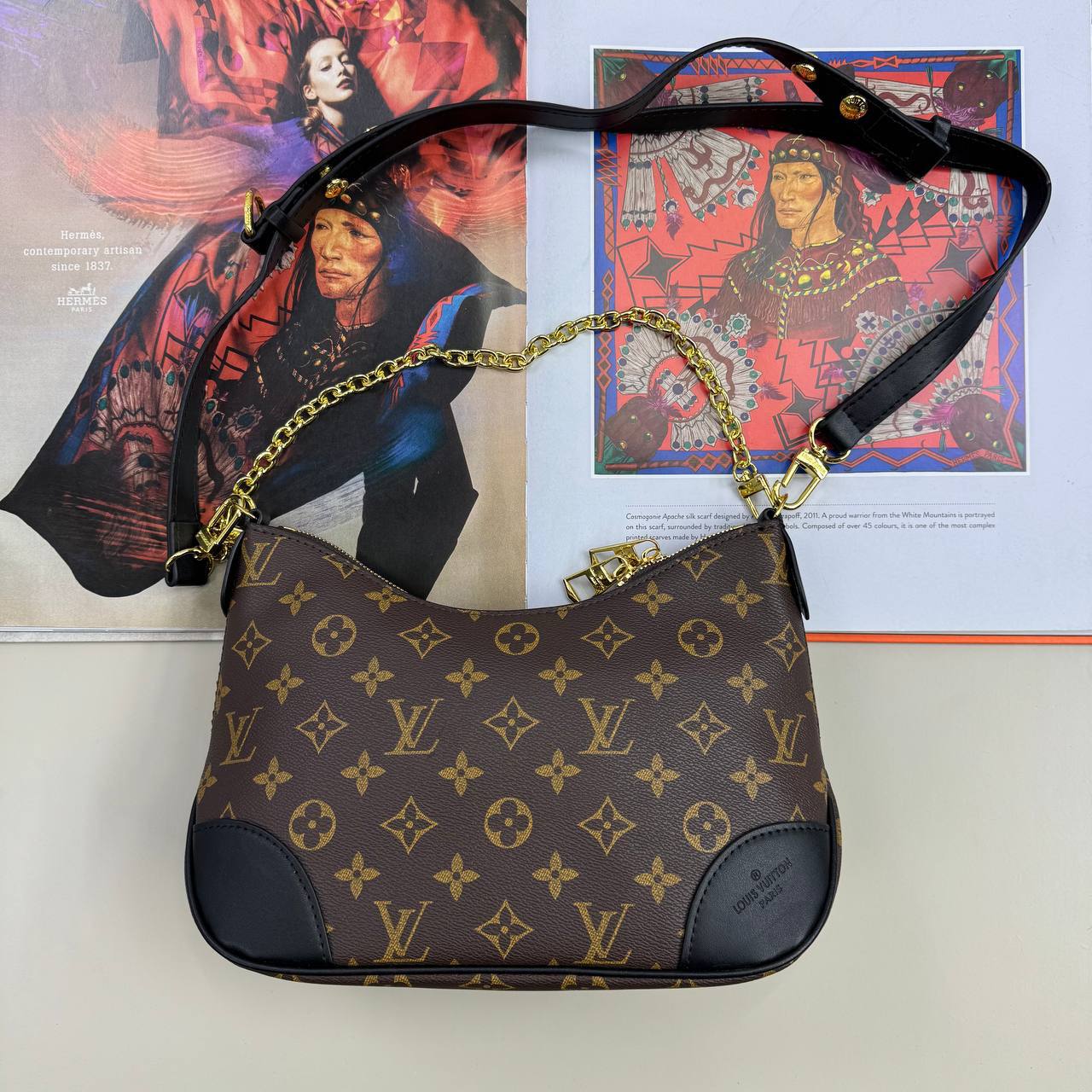 Louis Vuitton Boulogne PM Monogram Messenger Women's Bags in 2 Colors Reps Sale UK Best Quality AAA Replica